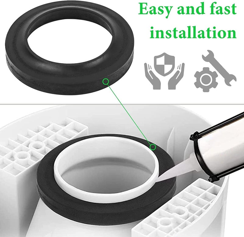 AOMUCH 33239 Replacement RV/Camper/Trailer - for Thetford Toilet Floor Flange Seal,Fits The Standard 3-inch Waste Hole - Black - Image 4